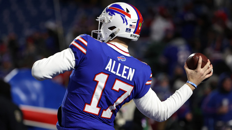 Josh Allen takes the field in 2022