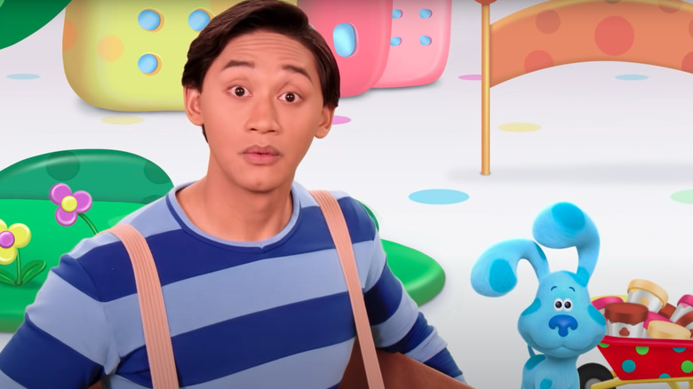 Josh Dela Cruz on an episode of Blues Clues and You!