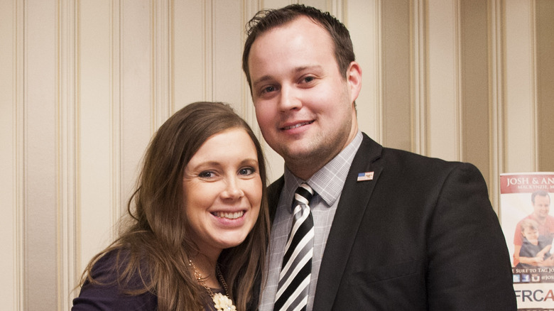 Anna Duggar and Josh Duggar smiling