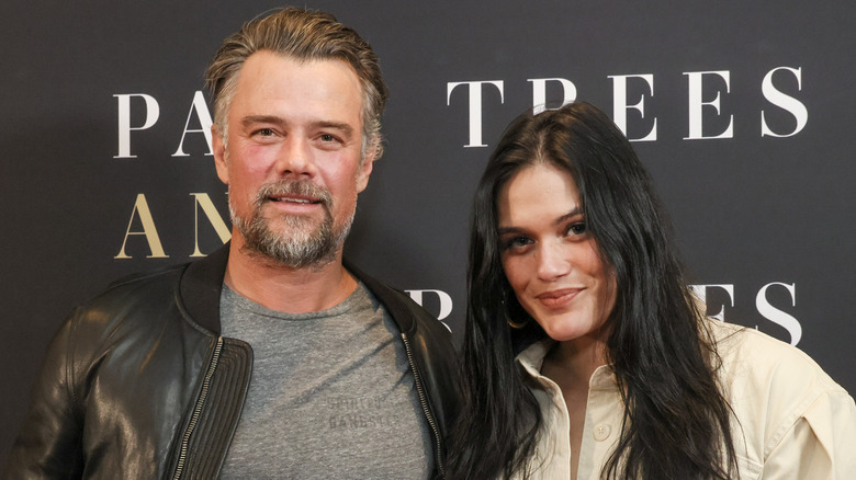 Josh Duhamel and Audra Mari on red carpet 