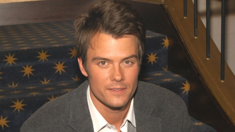 Josh Duhamel sitting