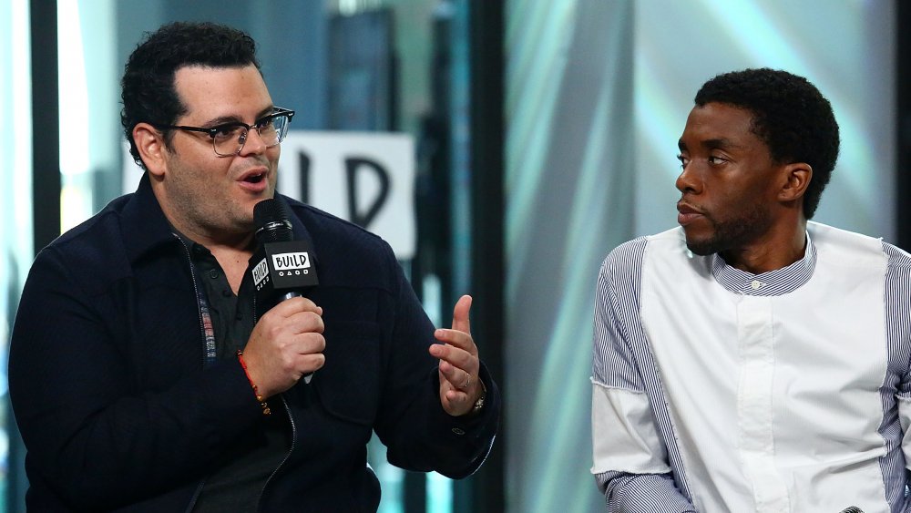 Josh Gad and Chadwick Boseman