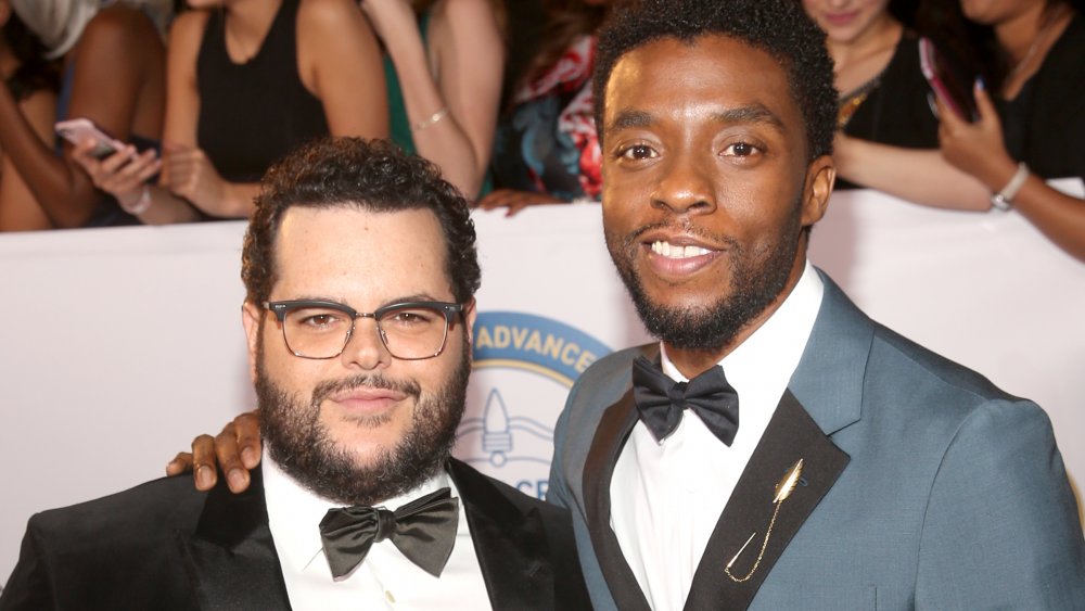 Josh Gad and Chadwick Boseman