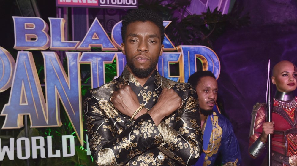 Chadwick Boseman at Black Panther premiere