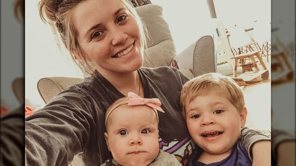 Joy-Anna Duggar shares a selfie with her children on Instagram Dec. 1, 2020