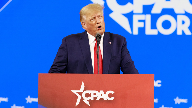 Donald Trump speaks at CPAC