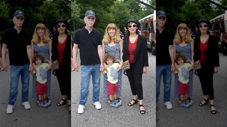 Joy Behar poses with Eve, Steve Janowitz and Luca