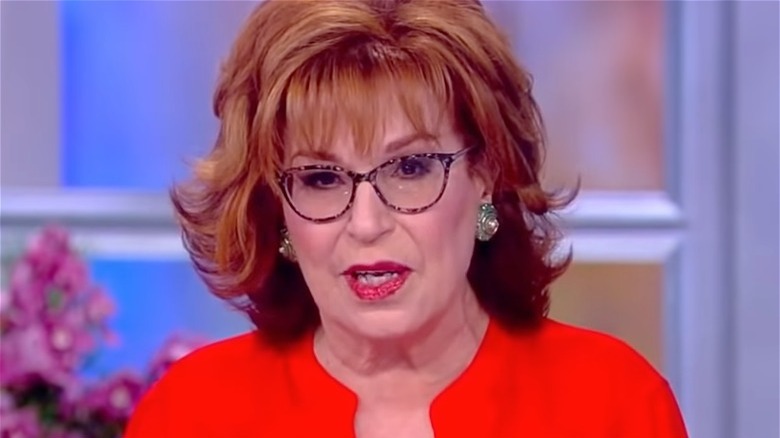 Joy Behar wearing red on The View