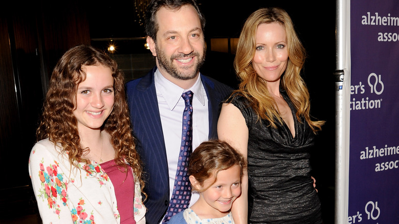 Maude Apatow and family at a fundraiser