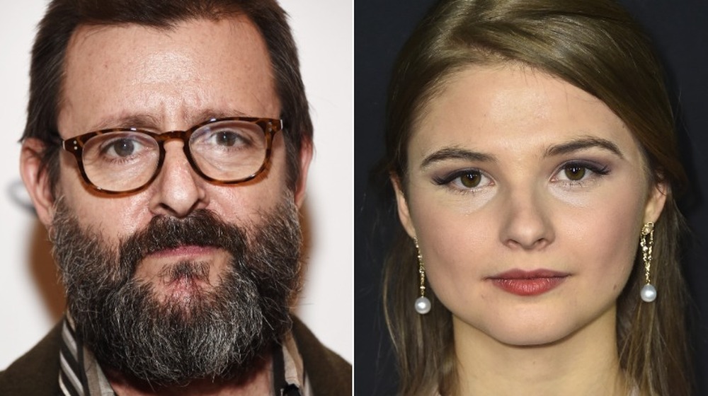 Judd Nelson staring, Stefanie Scott staring