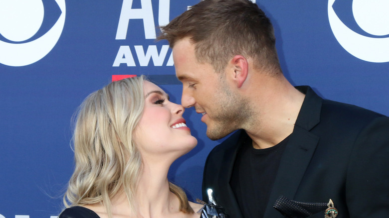 Cassie Randolph and Colton Underwood about to kiss