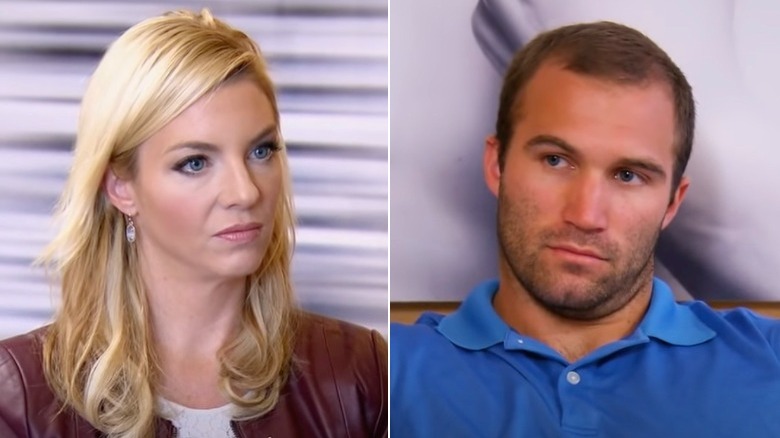 A composite image of Dr. Jessica Griffin and Jon Francetic on Married at First Sight