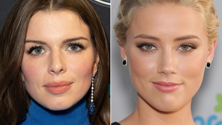 Amber Heard and Julia Fox image split