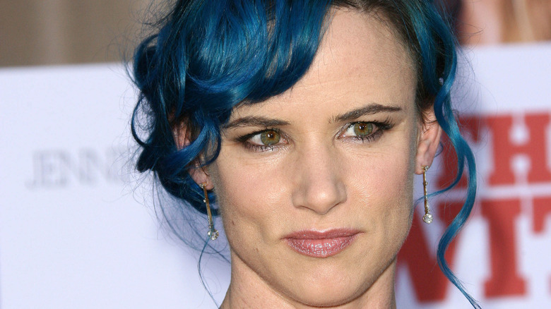 Juliette Lewis blue hair