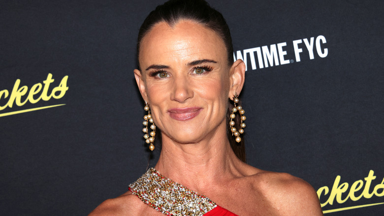 Juliette Lewis beaded hoop earrings