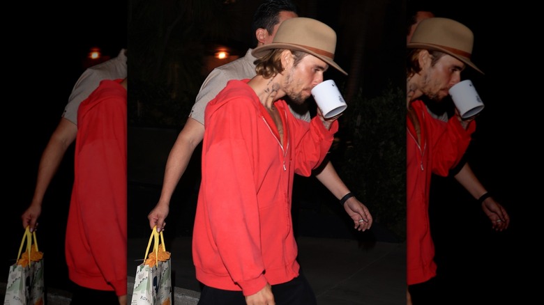 Justin Bieber drinking mug hat