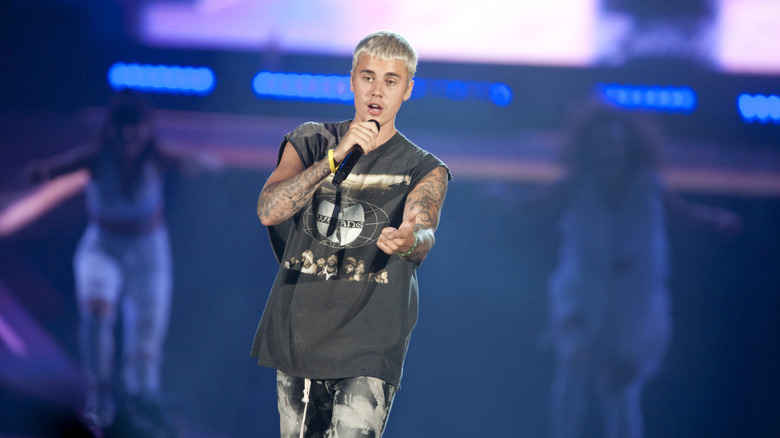 Justin Bieber on stage