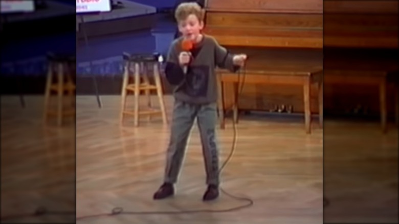 Justin Timberlake singing as a child