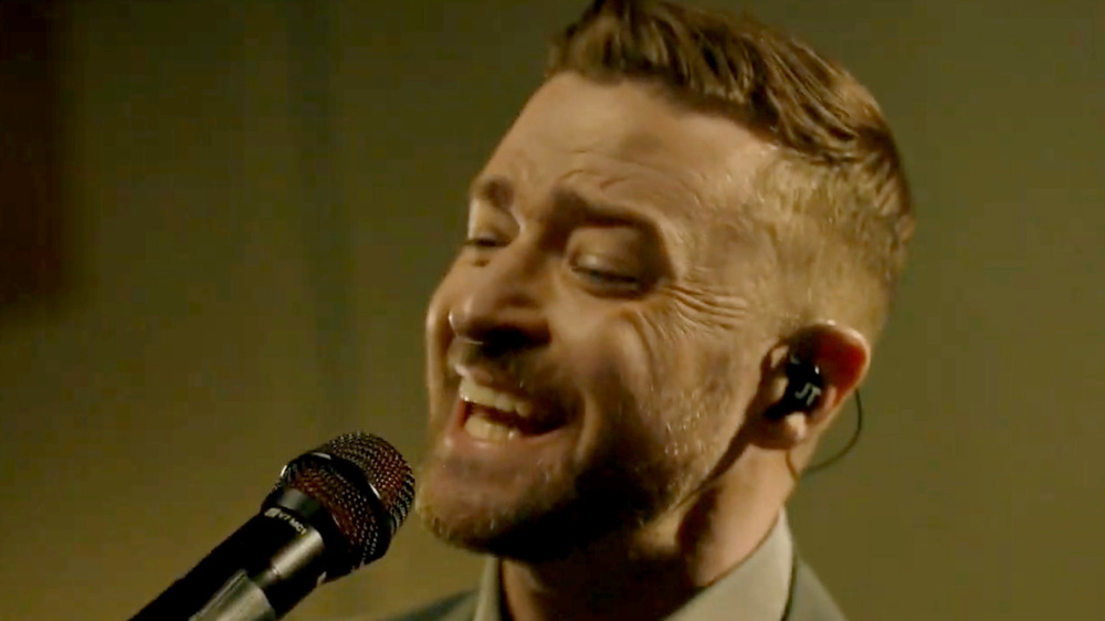 Justin Timberlake singing