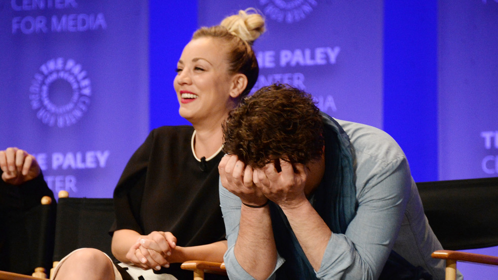 Kaley Cuoco and Johnny Galecki