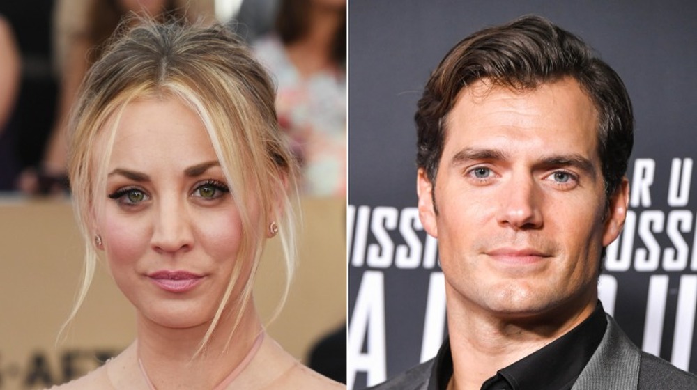 Kaley Cuoco and Henry Cavill on the red carpet