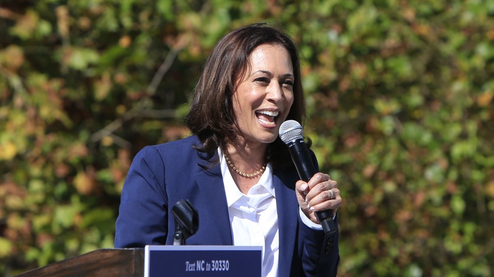 Kamala Harris at a get out the vote event in 2020