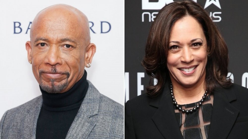 Montel Williams and Kamala Harris