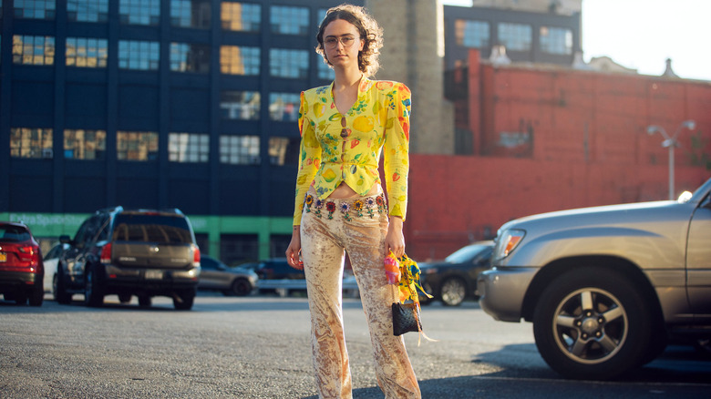 Ella Emhoff wearing yellow top