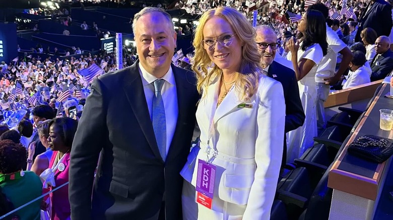 Doug and Kerstin Emhoff smiling