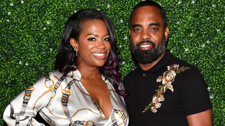 Kandi Burruss, Todd Tucker, 2021 photo smiling 