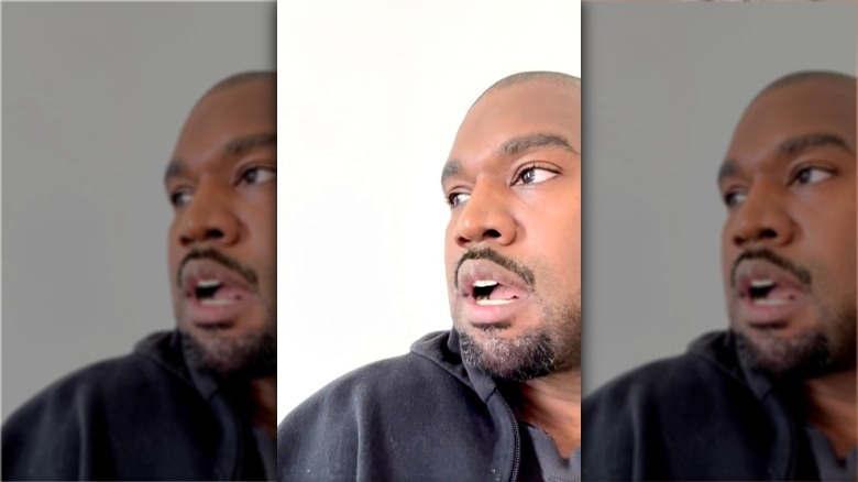 Kanye west talking in instagram video