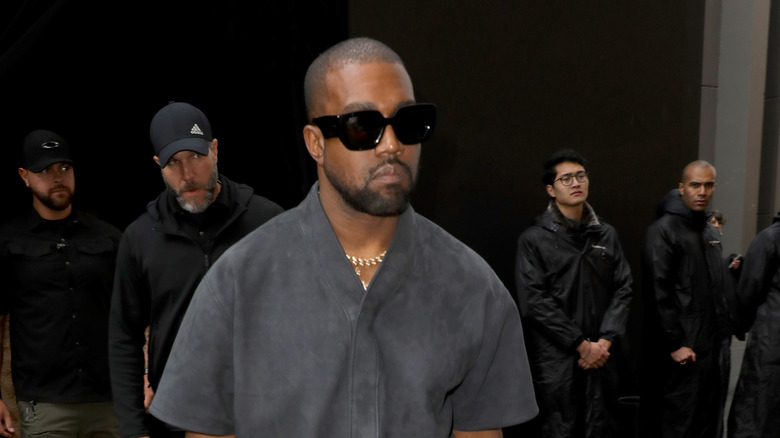 anye West attending the Balenciaga show