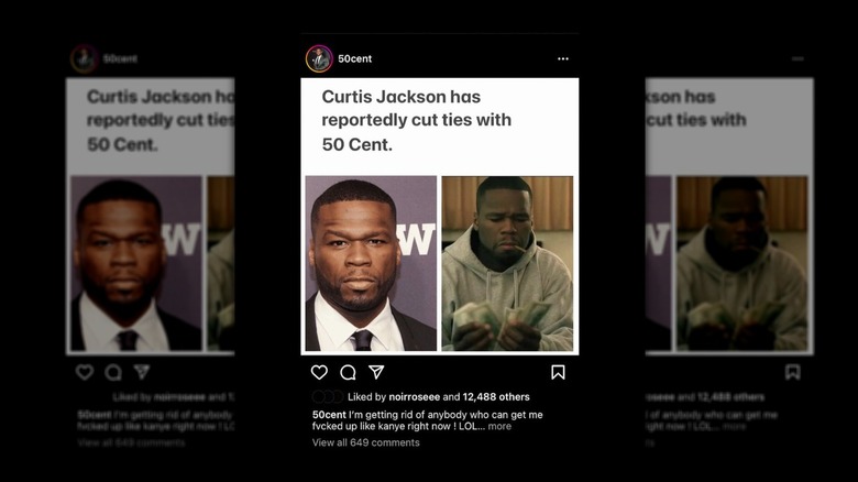 Instagram screenshot 50 Cent