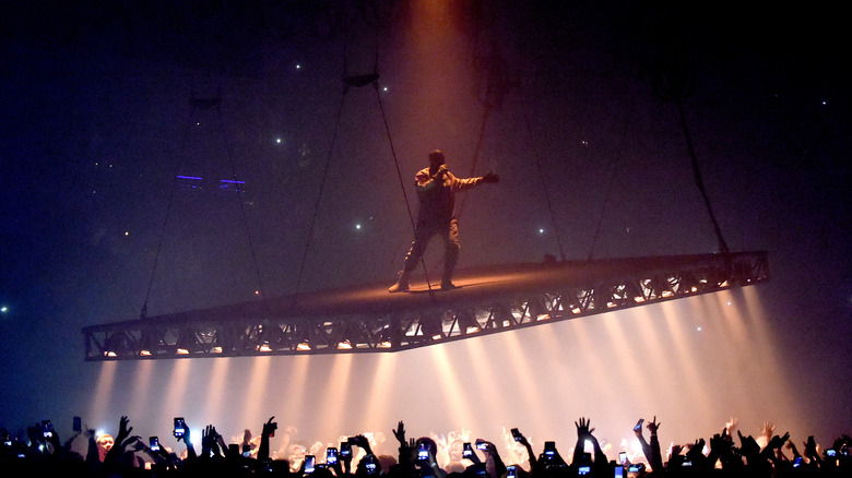 Ye West performing in concert 