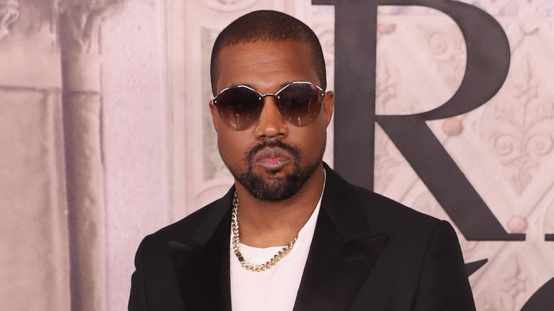 Kanye West wearing sunglasses 