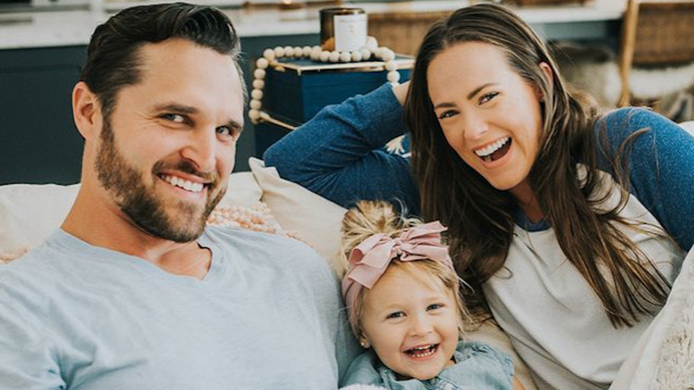 Kara Bosworth, Kyle Bosworth, and their daughter Decker pose