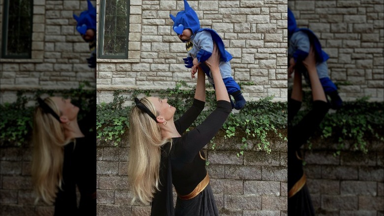 Karlie Kloss with her son Levi