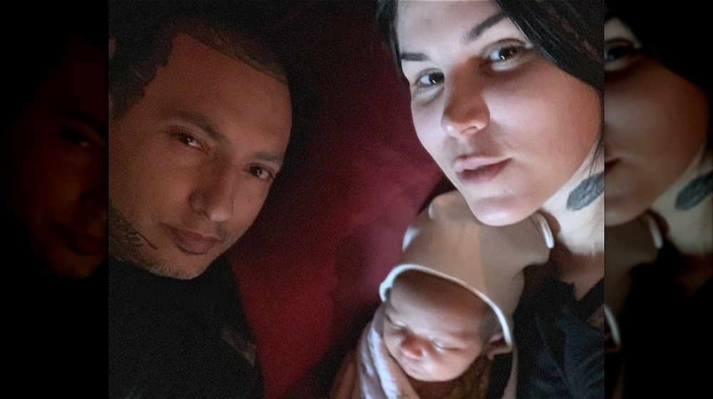 Kat Von D with husband Rafael Reyes and son Leafer