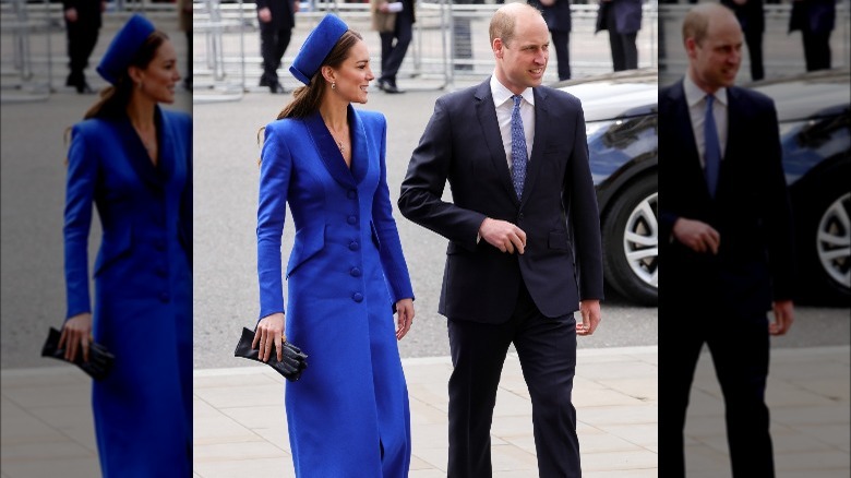 Kate Middleton and Prince William arriving at the 2022 Commonwealth Day service 