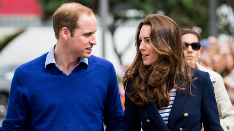 Prince William, Kate Middleton, talking