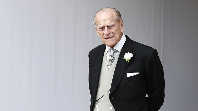 Prince Philip posing