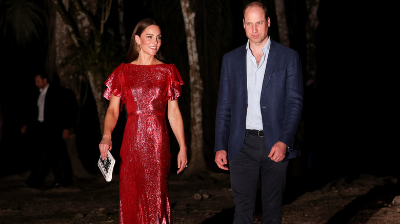 Kate and William arrive in Belize