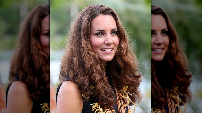 Kate Middleton with casual curls