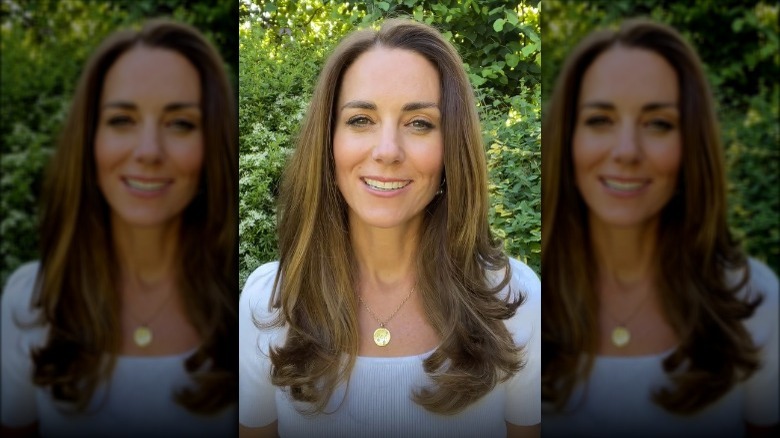 Kate Middleton with hair highlights