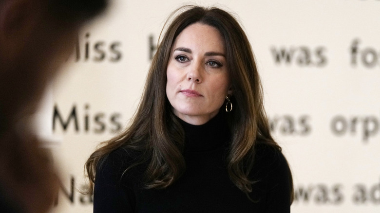 Kate Middleton with dark hair