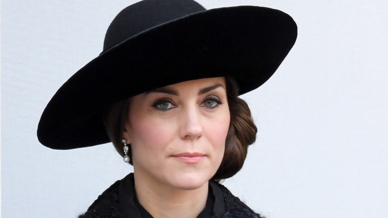 Kate Middleton attends the annual Remembrance Sunday Service at the Cenotaph on November 13, 2016