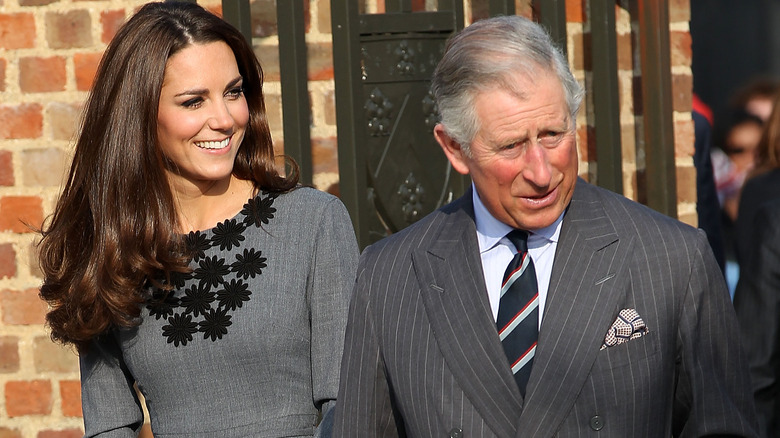 Kate Middleton with then-Prince Charles in 2012