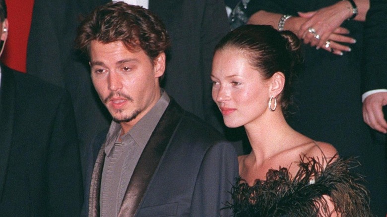 Johnny Depp and Kate Moss walking the red carpet