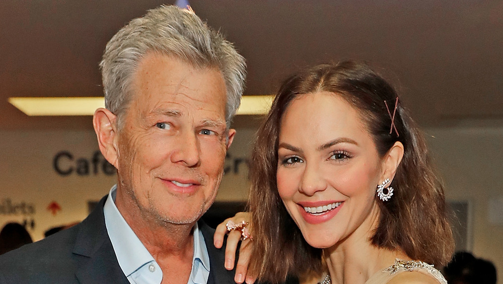 David Foster and Katharine McPhee smiling