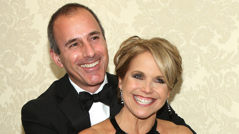 Matt Lauer and Katie Couric attending the Museum of the Moving Image Honoring Katie Couric